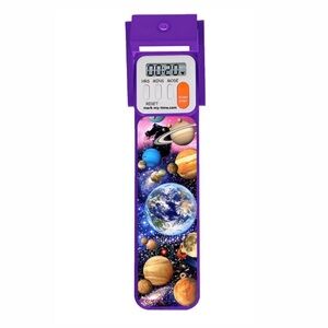 Mark-My-Time Purple Space Themed Bookmark Timer